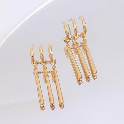 Zoro Earrings for Women Men One Piece Cosplay Figure Earrings Gold Chunky Dangle Earrings Just One Ear Piercing Triple Earrings Anime Lovers Costumes Jewelry Accessories thumbnail 6