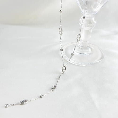 Générique Collier LONG MAILLE MARINE Collier y Acier Inoxydable Sautoir Plongeante Femme Collier Femme Acier Inoxydable Maille Marine Long En Y Pour Soirée thumbnail 7