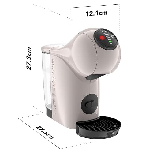 NESCAFÉ DOLCE GUSTO Genio S Kaffeekapselmaschine, abnehmbarer Wassertank 0,8 Liter, heiße und kalte Getränke, 1500 Watt, 15 bar Pumpendruck, Eco-Modus, besonders kompakt, Taupe, KP243AF0 thumbnail 2