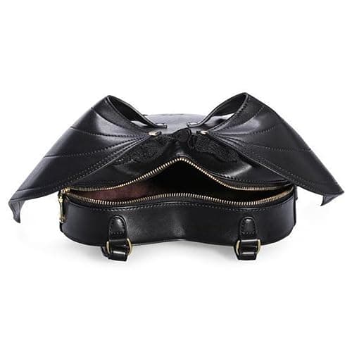 NEEVAS Fashion Girl Gothic Black Bat Heart Wings Backpack Goth Punk Lace Wing Bag thumbnail 4
