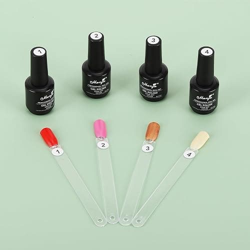 150 Pcs Nail Swatch Sticks with Ring, Square Nail Polish Color Sample Sticks Display for Board Home thumbnail 4