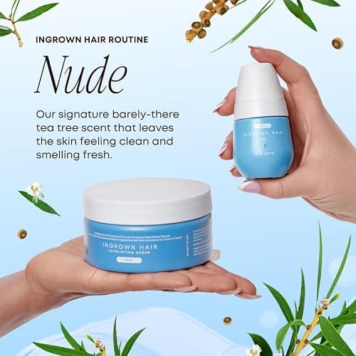 Bushbalm Ingrown Hair Exfoliating Scrub - Reduces Appearance of Ingrown Hairs and Razor Bumps, Soothes Skin and Post-Shave Redness - Nude, 236 ml thumbnail 6