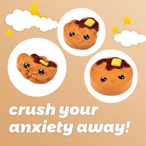 Anboor Squishies Cake Chocolate Waffles Kawaii Soft Slow Rising Scented Food Bread Squishies Fidget Toys Stress Relief Squeeze Toys Collection Kids Boys Toddler Toys thumbnail 3
