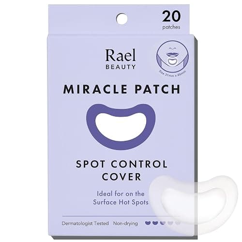 Rael Pimple Patches, Miracle Spot Control Cover - Hydrocolloid Acne Pimple Patch, Strips for Zits and Blemish, Korean Skin Care (20 Count) - Image 1