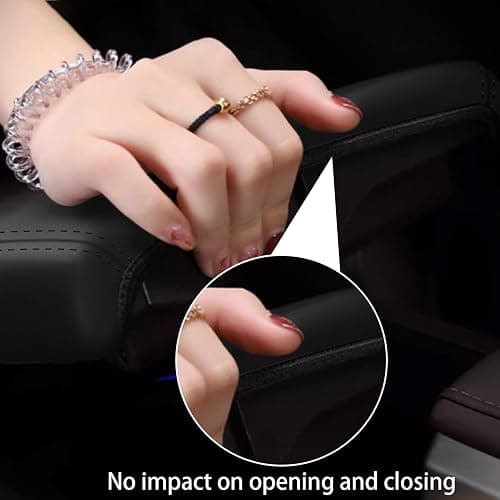 faccaibbg Armrest Cover for Nissan Sentra 2013-2019 Well-Make Durable Middle Console Cover Armrest Box Protective Cover for 2013 2014 2015 2016 2017 2018 2019 Nissan Sentra Accessories(Black). thumbnail 6