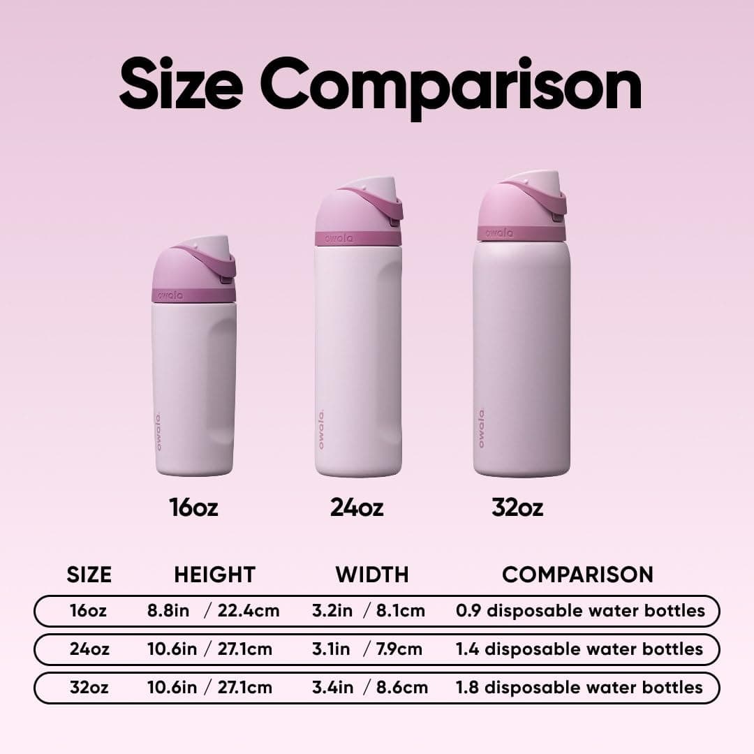 Owala FreeSip - Acero inoxidable - 24 oz - Lila - Lilac You A lot thumbnail 5