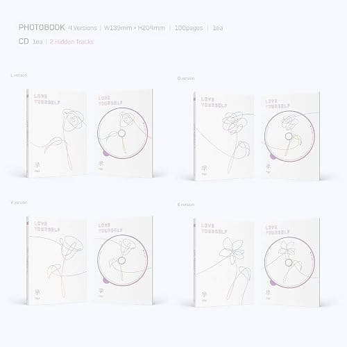LOVE YOURSELF 轉 HER [ L ver. ] - BTS 5th Mini Album CD + Photobook + Mini Book + Photocard + Sticker Pack + FREE GIFT / K-POP Sealed thumbnail 3