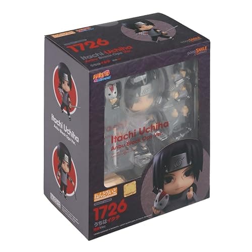 Good Smile Naruto Shippuden: Itachi Uchiha (Black Ops Version) Nendoroid Action Figure Multicolor thumbnail 9