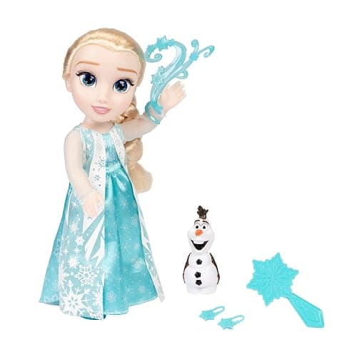JAKKS Pacific Elsa Doll Classic My Singing Friend Elsa Doll & Olaf Figure thumbnail 12