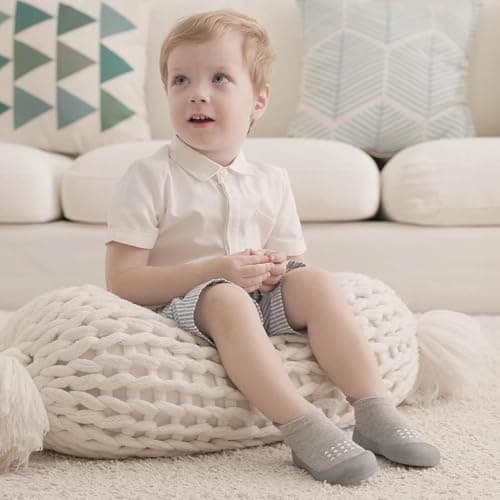 Bearbay Baby Sock Shoes Baby Walking Shoes Infant Non-Slip Breathable Slippers with Soft Rubber Sole Baby Boys Girls Sneakers thumbnail 6