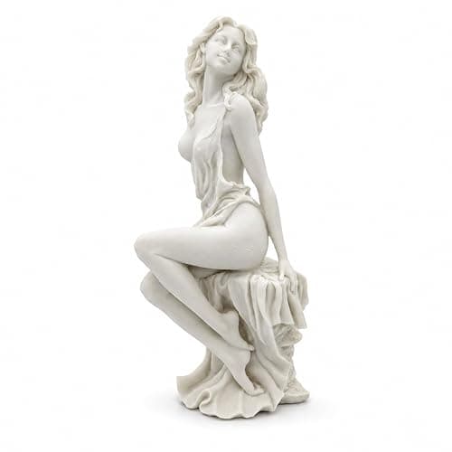 LUOZZY Greek Aphrodite Statue 12 Inch Goddess Figurine Polyresin Sculpture | Bonded Marble Polyresin Aphrodite Sculpture For Shelves Desks Home Decor And Classical Art Displays - Image 1