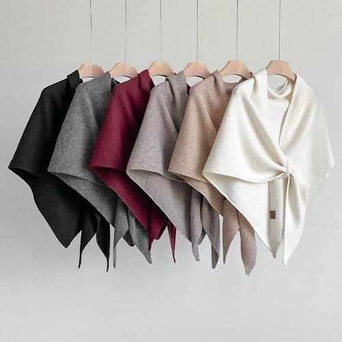 Winter Shawl Wraps Women Knitted Shawls and Wraps Cardigan Cape Wool Pashmina Shoulder Top Sweater Shawl Scarf 2025 thumbnail 6