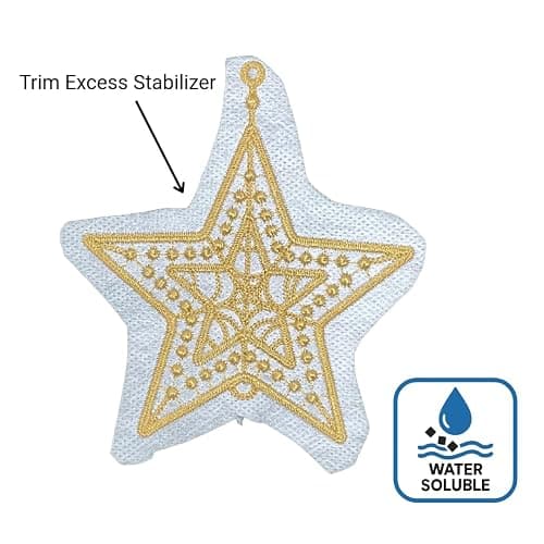 Wash Away Water Soluble Stabilizer 12" x 25 Yd for Embroidery by H.B.I. Products thumbnail 4