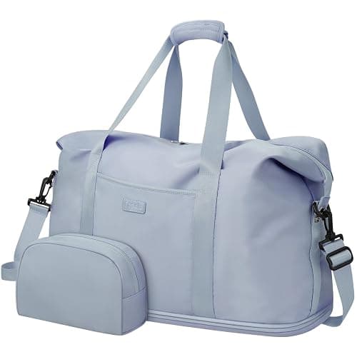 Expandable Travel Duffle Bags Weekender Overnight Bags for Women Men Hospital Bag for Women Labor Delivery with Toiletry Bag Waterproof - Image 1