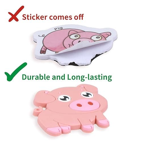 SUPINEEDO Refrigerator Magnets for Kids, Cute Farm Animals Fridge Magnet for Toddlers 1-3 Kids Magnets for Fridge Baby Educational Gift, Full Back Magnetic Toddler Magnets thumbnail 3