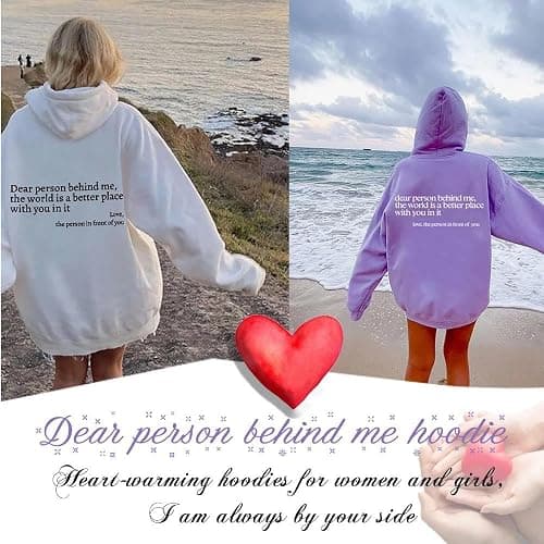 NUFR Dear Person Behind Me Sweatshirt Hoodie Loose Graphic Sweatshirts for Women thumbnail 5