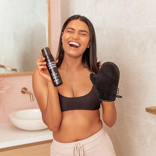 b.tan Ultra Dark Self Tanner Mousse | I Want The Darkest Tan Possible - Fast, 1 Hour Express Sunless Tanning Foam, Golden Bronzing Glow, Face & Body, No Fake Tan Smell, Vegan, Cruelty Free, 6.7 Fl Oz thumbnail 9