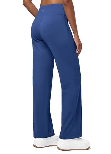 Willit Women's Fleece Lined Pants Wide Leg Thermal Yoga Winter Pants with Pockets High Waist Comyf Casual Lounge Pants thumbnail 3