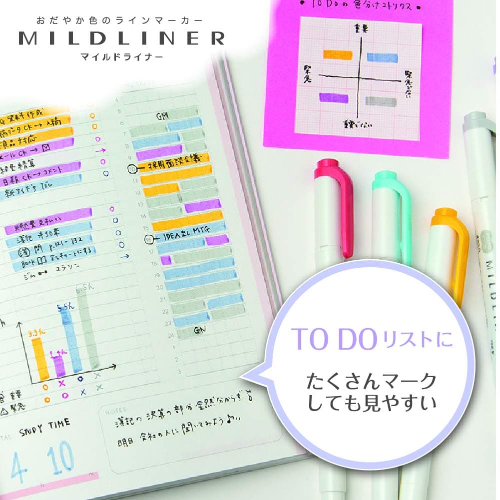 Zebra Mildliner 25 Colors Set WKT7-25C thumbnail 3