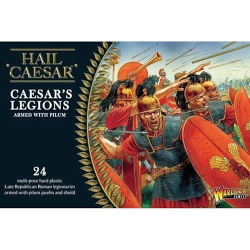 Warlord Games Hail Caesar: Caesarian Roman Legions Armed with Pilum Military Table Top Wargaming Plastic Model Kit WGH-CR-01,Unpainted - Image 1