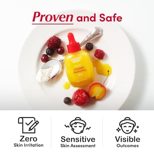 EQQUALBERRY Vitamin Illuminating Serum – Brightening Vitamin C Serum with Niacinamide | Strengthens skin barrier | Hydrates using Ceramide and Hyaluronic Acid, 1.01oz | holiday gifts / 30ml thumbnail 7