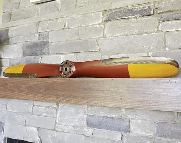 Sporty's Vintage Wooden Flight Airplane Propeller 4 Feet Long Hand Painted and Crafted thumbnail 4