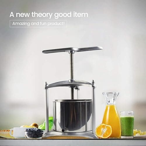 Fruit Wine Press - 100% Nature Juice Making for Apple/Carrot/Orange/Berry/Vegetables, Cheese&Tincture&Herbal Press(0.8 Gallon,Sliver) thumbnail 4