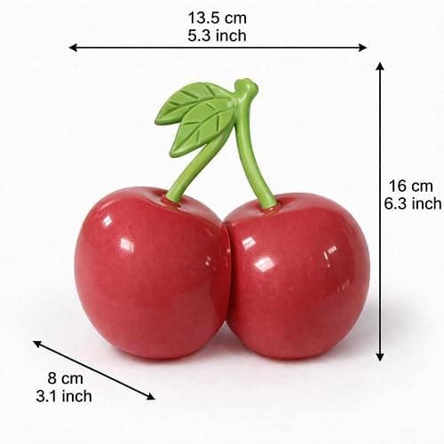 Giant Cherry Squishies Stress Ball, Soft Squeeze Stretch Fidget Toy for Adults, Realistic Slow Rising Fruit Sensory Stress Toy for Anxiety Relief, Gift Party (1 pc) thumbnail 7