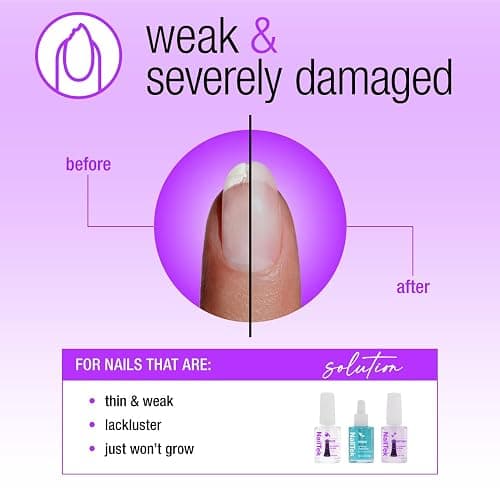 Nail Tek Rescue System – Nail Repair for Damaged Nails, Hydrate, Renew & Strengthen Nails Treatment, Made in USA, 0.5 fl oz each thumbnail 2