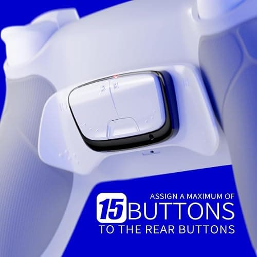 HEXGAMING ULTIMATE Hall Effect Wireless Controller Compatible with ps5-4 Back Buttons, Mouse-Click Hair Triggers, Interchangeable Thumbsticks - New Hope Gray thumbnail 5