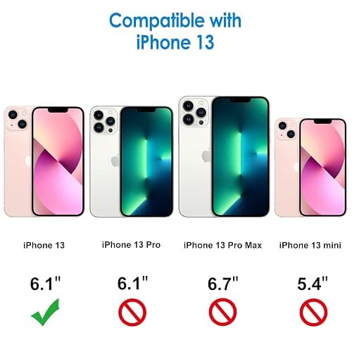 JETech Case for iPhone 13 6.1-Inch, Non-Yellowing Shockproof Phone Bumper Cover, Anti-Scratch Clear Back (Pink) thumbnail 2