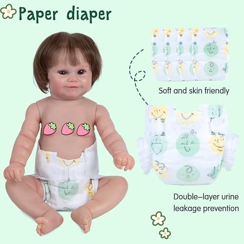 11 Pcs Reborn Baby Doll Clothes Boy Dinosaur Outfit Accessories for 17-22 Inch Reborn Boy Dolls 20 Inch Newborn Baby Boy Clothes Green Accessories with Backpack thumbnail 6