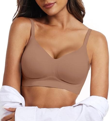 OEAK Womens Wireless Bras Comfortable Push Up Bra No Underwire Bra Full Support Lift Bralette Everyday Seamless Tshirt Bras - Image 1