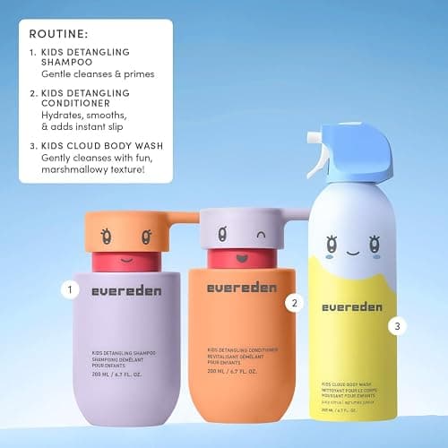 Evereden Kids Cloud Body Wash Duo - Gentle, Nourishing Toddler Body Wash for Delicate Skin, Coconut Splash & Juicy Citrus Scents, Creamy Hydrating Formula, 2 Pack (6.7 fl oz Each) thumbnail 9