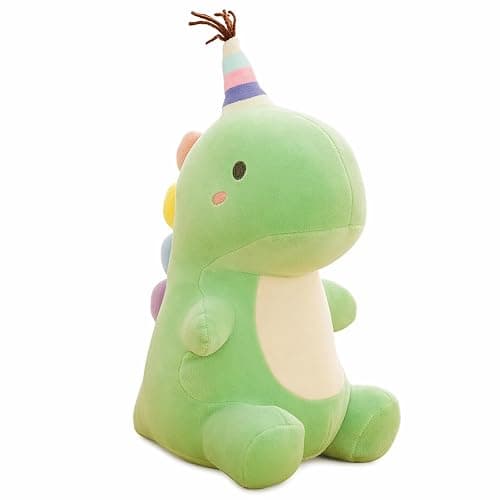 Dinosaurier Kuscheltier, Plüsch-Dinosaurier-Kissen mit flauschigem Fell, volle elastische Füllung, stabil vernähte Nähte, attraktives Design zur Verbesserung der Schlafqualität und stilvolle Wohnraumd - Image 1