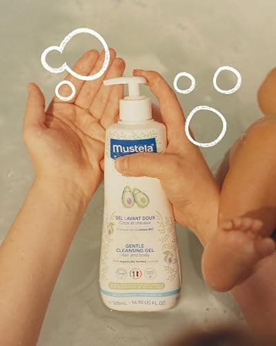 Mustela Newborn Arrival Gift Set - Baby Skincare & Bath Time Essentials - Natural & Plant Based - 5 Items Set thumbnail 9