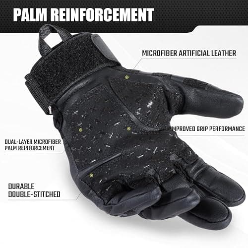 WTACTFUL Rubber Guard Tactical Gloves for Men Touchscreen Airsoft Motorcycle Hunting Outdoor thumbnail 9