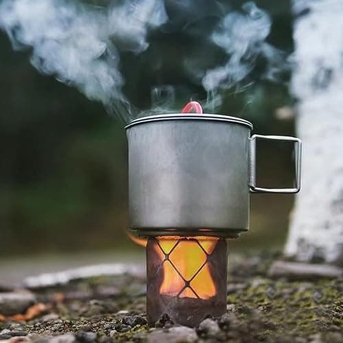 camp stove windscreen 2 Piece camp stove Ultralight Folding Stainless Steel windscreen alcohol stove stand alcohol camping stove Suitable for Outdoor Camping Hiking Backpacking thumbnail 7