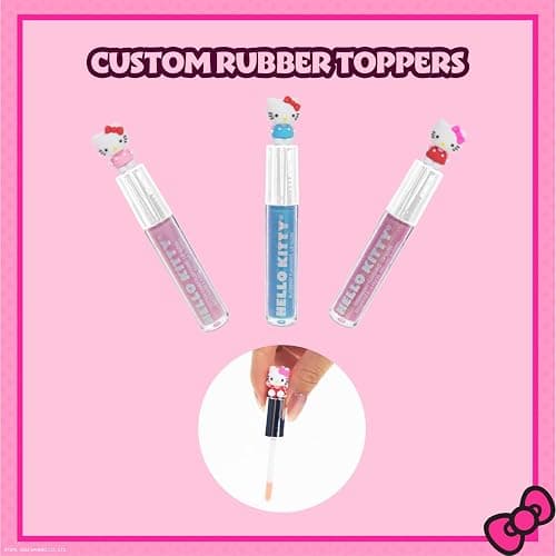Townley Girl Hello Kitty Nail Polish and Lip Gloss Kids Makeup Set for Girls, Birthday Gift Parties, Sleepovers & Makeovers for Age 3 thumbnail 4