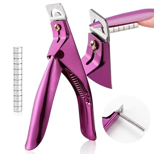Saviland Acrylic Nail Cutters for Nail Tips: Rose Acrylic Nails Clipper with Sizer Magnets Nail Cutter 15PCS Sharp Nail Tech Supplies Nail Trimmer Manicure Tool Nail Accessories Women Salon Home - Image 1
