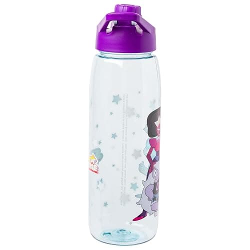 Silver Buffalo Steven Universe Featuring Garnet, Pearl, and Amethyst Water Bottle with Screw-On Lid, 28 Ounces thumbnail 4