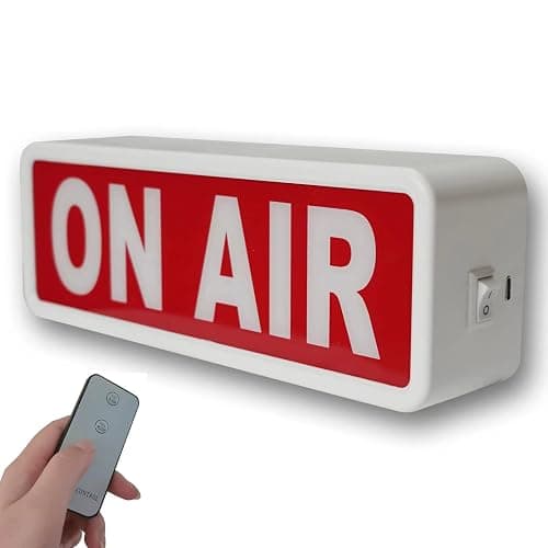 Panneau d'avertissement lumineux pour studio (à domicile/entreprise/bureau ou décoration murale) simple et facile avec interrupteur marche/arrêt - Image 1