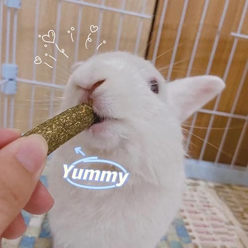 Grddaef 20 PCS Bunny Chew Toys for Teeth, Natural Rabbit Toys Apple Wood Grass Timothy Sticks Chew and Treat for Guinea Pigs Hamster Chinchillas thumbnail 7