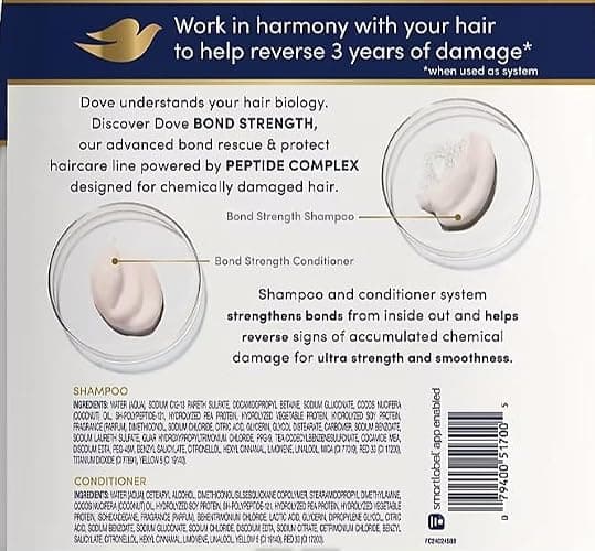 Dove Damage Therapy Bond Strength Shampoo & Conditioner, 2 pk./40 oz. thumbnail 2