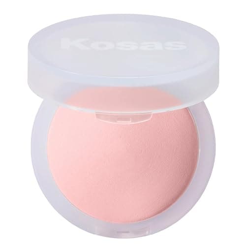 Kosas Cloud Set Face Brightening Powder - Pressed Brightening Powder, Smooths Shine Controll, Coverage for Dark Undereye & Uneven Skin - Lightweight Setting Powder - Candy (Sheer Brightening Pink) | Coverage for Dark Undereye, Coverage for Uneven Skin, Smooths Shine Controll - Image 1