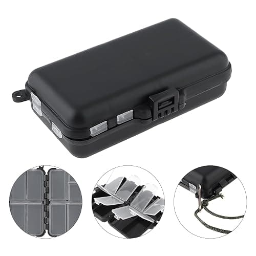 Mini Fishing Tackle Box, Small Fishing Accessories Storage, Double-Layer Lure Accessories Box, 9 Compartments (4.5 x 2.6 x 1.3 inch) thumbnail 6