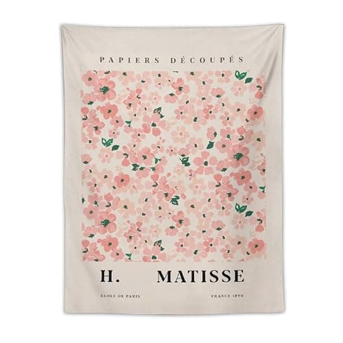Chordity Danish Pastel Botanical Flower Market Aesthetic Floral Plants Tapestries Wall Hanging Tapestry Decorative Flag For Home Decor Living Room College Dorm Bedroom Banner Poster 30*40 Inch - Image 1