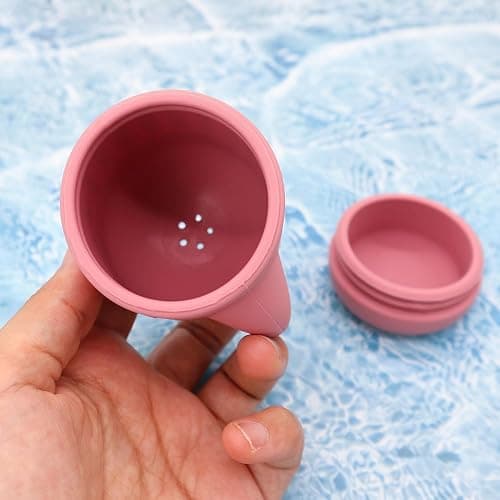 PandaEar 4 Pack Silicone Bath Toys for Babies 0-6 6-12 Months, Mold Free Bathtub Toys for Toddlers Kids Infant, Non Toxic Swimming Shower Toys for Toddlers 1-3 thumbnail 5