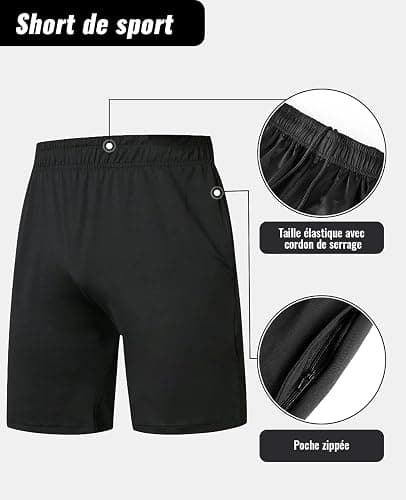 Niksa Ensemble Compression Homme Tenue Sport Fitness Vêtement Running Tee Shirt Compression Legging Sport Short Running thumbnail 4