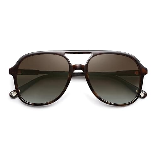 SOJOS Retro Polarized Aviator Sunglasses Womens Mens Classic 70s 80s Vintage Trendy Square Aviators SJ2174 thumbnail 6